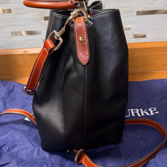 Dooney & Bourke Black Lucca Leather Barlow Purse - Picture 2 of 8